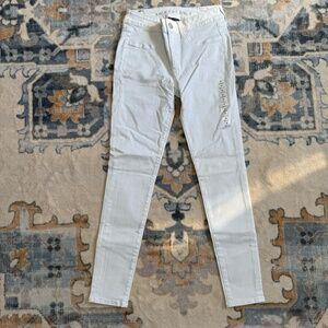 NWT American Eagle AE Next Level Stretch Jegging Sparkle White Size 6